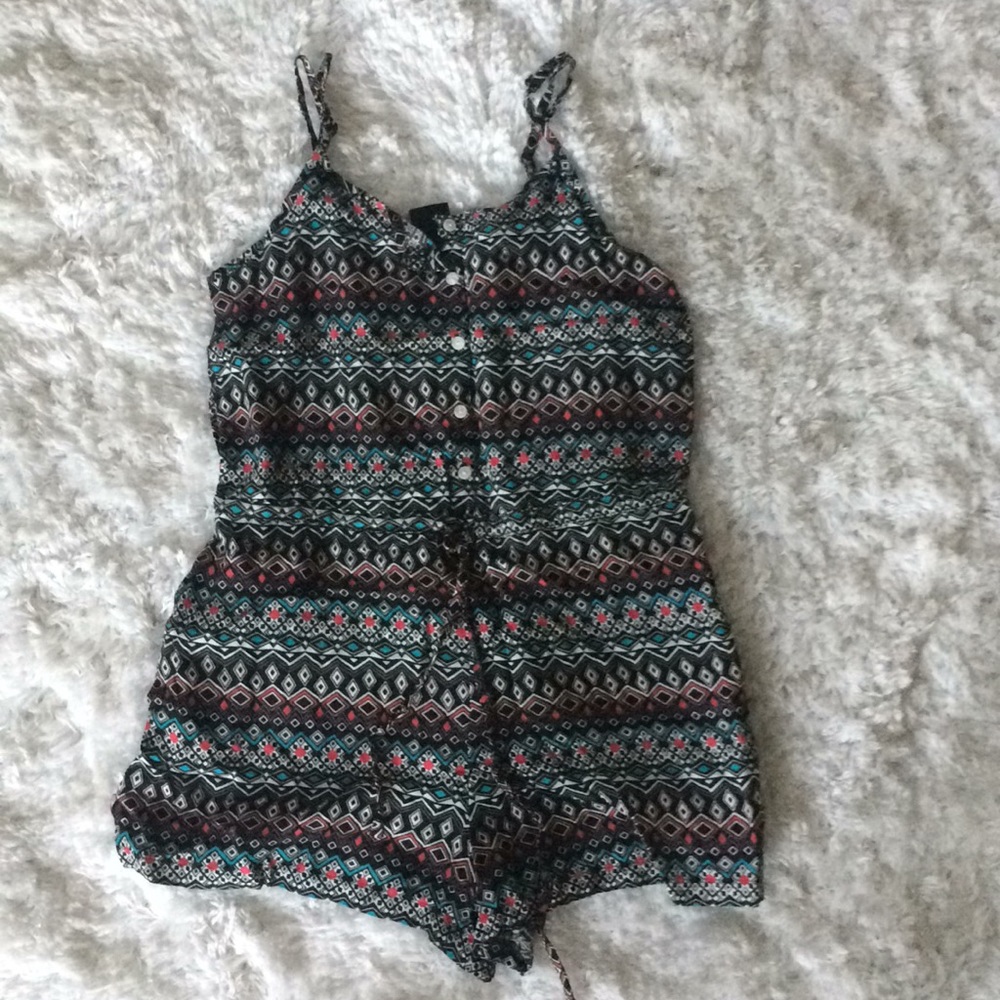 Printed Romper